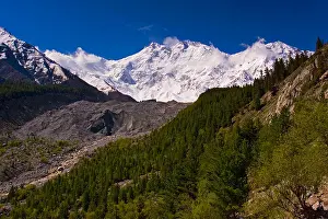 Himalayan Prints: The impressive Nanga Parbat Mountain 8025m viewed from Fairy Meadows Pakistan