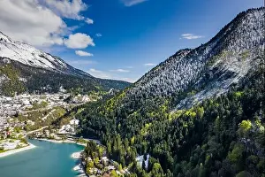 Sunny Weather Prints: The Improbable aerial landscape of village Molveno