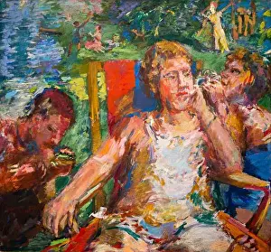 Expressionist Prints: 'In the Garden' (1934) by Oskar Kokoschka (1886–1980)