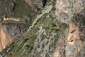 Mountainside Prints: Inca ruins on Pinkuylluna Mountain