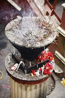 Vaping Prints: Incense sticks burning in Dakshineshwar Kali Temple Ramakrishna Paramhans was living here as priest