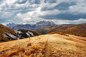 Valfreda Prints: Incredible autumn view at Valfreda valley in Italian Dolomite Alps