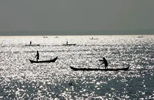 Sightseeing Spot Prints: IND, India, Kerala : Vembanad Lake Backwaters