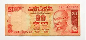 South Asian Prints: India 20 Rupee bank note
