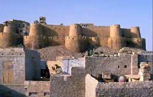 Rajasthani Prints: India: Jaisalmer fort, Jaisalmer