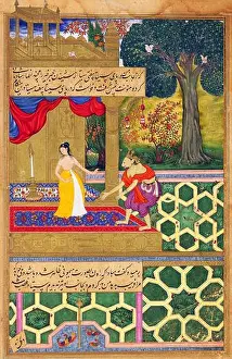 Epic Prints: India: Sita Shies Away from Hanuman