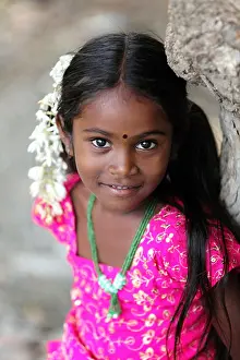 Ural Prints: Indian girl portrait Andhra Pradesh South India