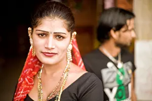 Transsexual Prints: Indian hijra (neither male or female ) portrait from Pushkar