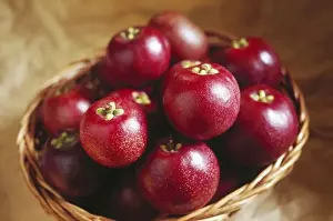Indian kokum ; kokam fruit in cane basket ; garcinia indica ; india ; asia