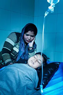 Villager Prints: indian mother hospital daughter care