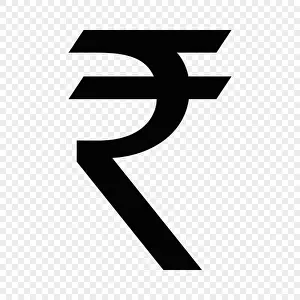 Economical Prints: Indian Rupee sign. Currency symbol icon