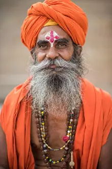 Homeless Prints: Indian Sadhu or holy man at Varanasi