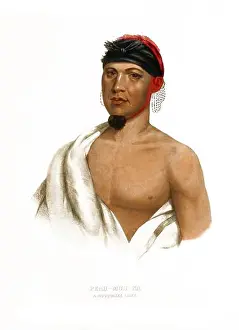 Personen Prints: Indians, Native Americans, Peah-Mus-Ka