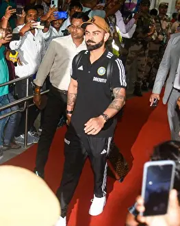 Cricket Prints: India's Virat Kohli arrives for a warm-up match ahead of the ICC Cricket World Cup