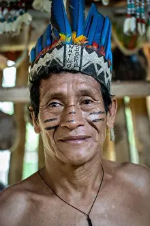 Portrait Orientation Prints: Indigenous Bora Tribe of the Peruvian Amazon