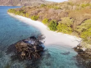 Indonesia Alor - Drone view Nuhakepa Island coast line