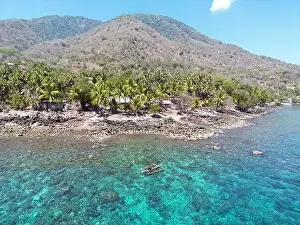 Pura Prints: Indonesia Alor - Drone view Pura Island coast line