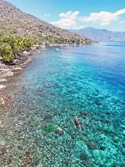 Pura Prints: Indonesia Alor - Drone view Pura Island coast line