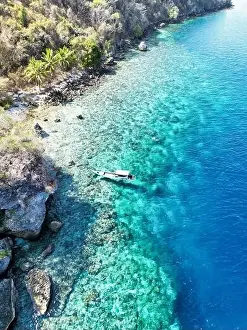 Ternate Prints: Indonesia Alor - Drone view Ternate Island coast line