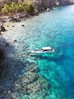 Ternate Prints: Indonesia Alor - Drone view Ternate Island coast line