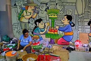 Jour Prints: Indonesia, Bali, Denpasar, Pasar Badung market