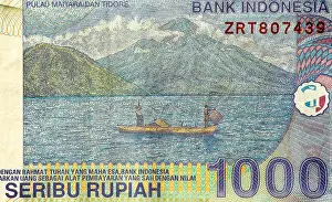Bank Note Prints: Indonesia One Thousand 1000 Rupiah Bank Note