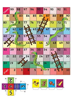 Champions Prints: An indoor game of Snake Ladder