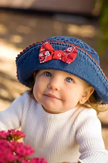 Childlike Prints: infant girl smiling
