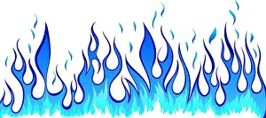Fiery Prints: Inferno fire vector background for design use