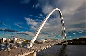River Tees Prints: The Infinity Bridge Stockton on Tees opened May 2009 North East England