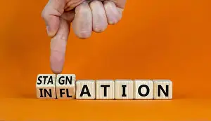 Bankruptcy Prints: Inflation and stagnation symbol