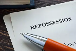 Notification Prints: Info about Repossession on the piece of paper