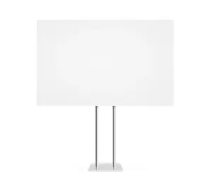 Holder Prints: Information board mock up stand isolated
