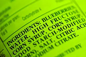 Fructose Prints: Ingredient list