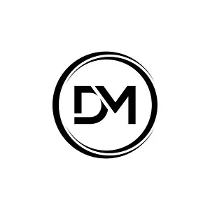 Letter M Prints: Initial DM Letter Logo With Creative Modern Business Typography Vector Template