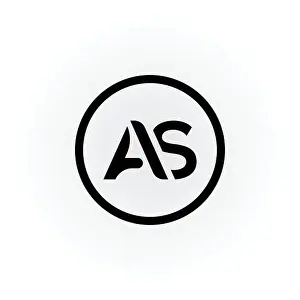 Letter A Prints: Initial AS Letter Logo With Creative Modern Business Typography Vector Template