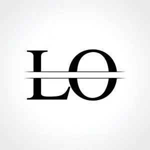 Initials Logo Prints: Initial LO letter Logo Design vector Template. Abstract Black Letter LO logo Design