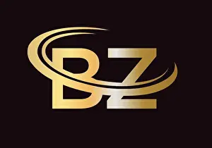 Infinity Prints: Initial Monogram Letter BZ Logo Design Vector. BZ Logo Design Template
