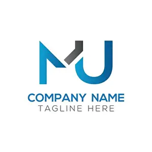 Letter M Prints: Initial MU letter Logo Design vector Template. Abstract Letter MU logo Design