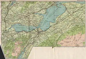 Sons Prints: INNER MORAY FIRTH. Firth of Inverness. Beauly Firth. Dingwall Fortrose, 1911 map