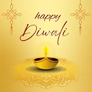 Deepawali Prints: Innovative header, banner, social media post or poster for Diwali festival
