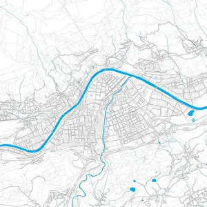 Innsbruck Prints: Innsbruck, Austria high resolution vector map