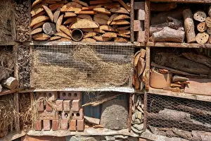 Will Perrett Prints: The insect hotel in the Lost Gardens of Heligan, Pentewan, St.Austell, Cornwall, UK