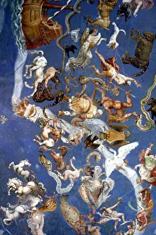 Palazzo Prints: inside palazzo farnese at caprarola, italy