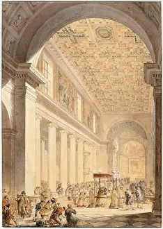 INSIDE VIEW OF OUR LADY OF LORETO Louis-Hippolyte Lebas (1782-1867)