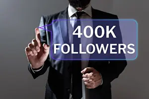 Customers Prints: Inspiration showing sign 400K Followers
