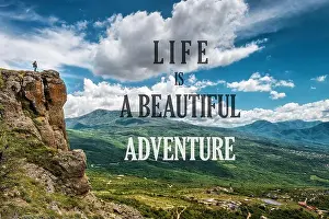Statement Prints: Inspirational motivational quote on the nature background