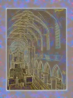 Grote Prints: Inspired by Interior of the Great or Our Lady's Church in Dordrecht