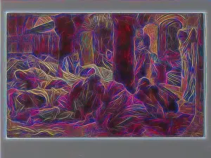 New Testament Prints: Inspired by The Magdalene Runs to the Cenacle to Tell the Apostles that the Body of Jesus is No Longer in the Tomb