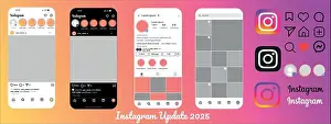 Notification Prints: Instagram post frame mock up template with new grid size update 2025